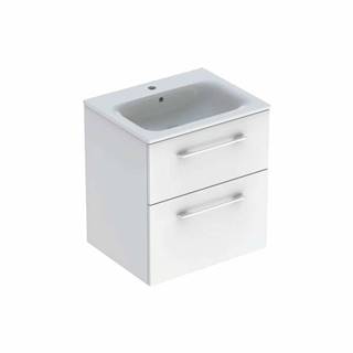 Geberit Kúpeľňová skrinka s umývadlom  Selnova 60x50,2x65,2 cm biela lesk, značky Geberit