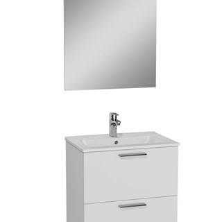 Vitra Kúpeľňová skrinka s umývadlom zrcadlem a osvětlením  Mia 59x61x39,5 cm biela lesk MIASET60B, značky Vitra
