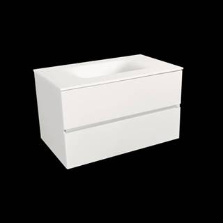 Kúpeľňová skrinka s umývadlom bílá mat Naturel Verona 86x51,2x52,5 cm biela mat VERONA86BMBM