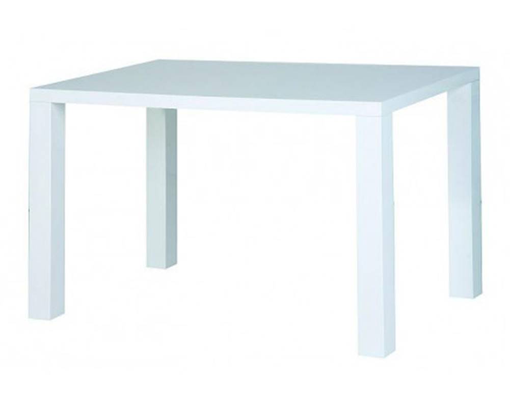 ASKO - NÁBYTOK Jedálenský stôl Leo, 120x80 cm, biely lesk, značky ASKO - NÁBYTOK