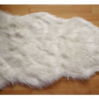 ASKO - NÁBYTOK Imitácia ovčej kože 50x70 cm, biela, značky ASKO - NÁBYTOK