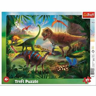 Trefl TREFL Dinosauři 25 dielov puzzle, značky Trefl