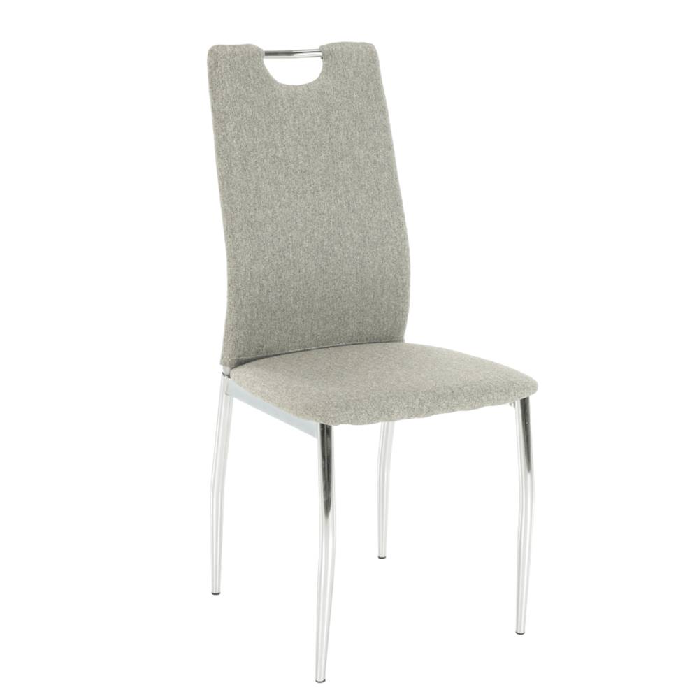 Kondela Jedálenská stolička béžový melír/chróm OLIVA NEW P2 poškodený tovar, značky Kondela