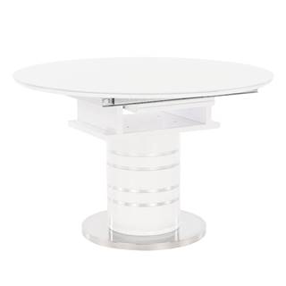 Kondela Jedálenský stôl rozkladací biela vysoký lesk HG ZAMON P1 poškodený tovar, značky Kondela