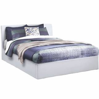 Kondela Manželská posteľ s úložným priestorom biela 160x200 KERALA P1 poškodený tovar, značky Kondela