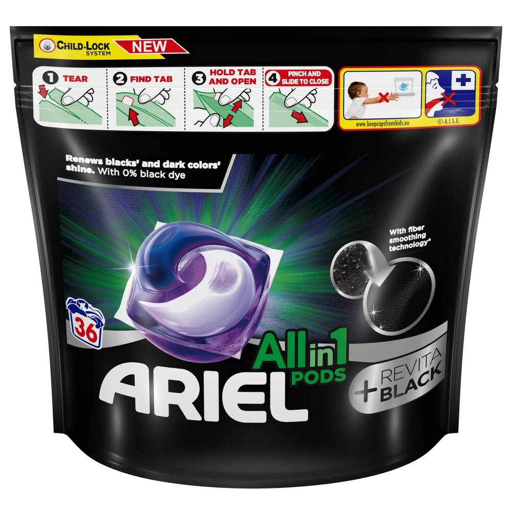 Ariel ARIEL ALL IN 1 GELOVE TABLETY BLACK 36KS, značky Ariel