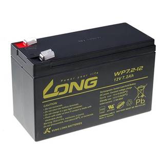 LONG Long olovený akumulátor F2 pre UPS, EZS, EPS, 12V, 7.2Ah, PBLO-12V007,2-F2A, WP7,2-12 F2, značky LONG