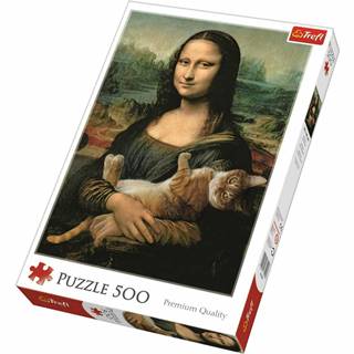 Trefl  Mona Lisa and Purring Kitty 500 dielov puzzle, značky Trefl