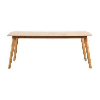 Rozkladací jedálenský stôl s nohami z dubového dreva Rowico Frey, 190 x 90 cm