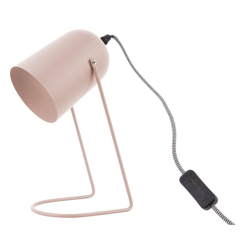 Leitmotiv Ružová stolová lampa  Enchant, výška 30 cm, značky Leitmotiv