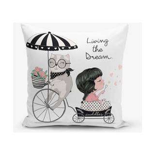 Obliečka na vankúš s prímesou bavlny Minimalist Cushion Covers Living Dream, 45 × 45 cm