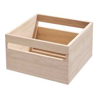 iDesign Úložný box z dreva paulownia  Eco Wood, 25,4 x 25,4 cm, značky iDesign