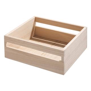 iDesign Úložný box z dreva paulownia  Eco Handled, 25,4 x 25,4 cm, značky iDesign