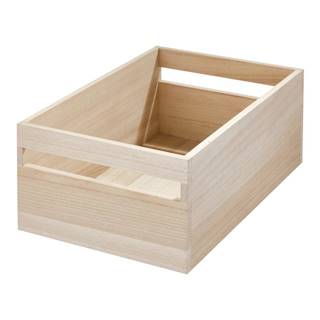 iDesign Úložný box z dreva paulownia  Eco Handled, 25,4 x 38 cm, značky iDesign
