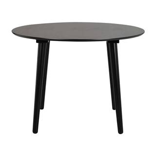 Čierny jedálenský stôl Rowico Lotta, ø 106 cm