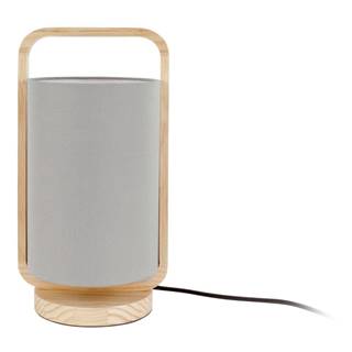 Leitmotiv Sivá stolová lampa  Snap, výška 21,5 cm, značky Leitmotiv