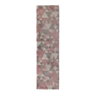 Flair Rugs Sivo-ružový koberec  Nuru, 60 x 230 cm, značky Flair Rugs
