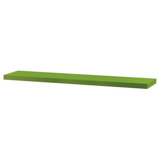 Nástenná polička zelená, 120 x 24 x 4 cm
