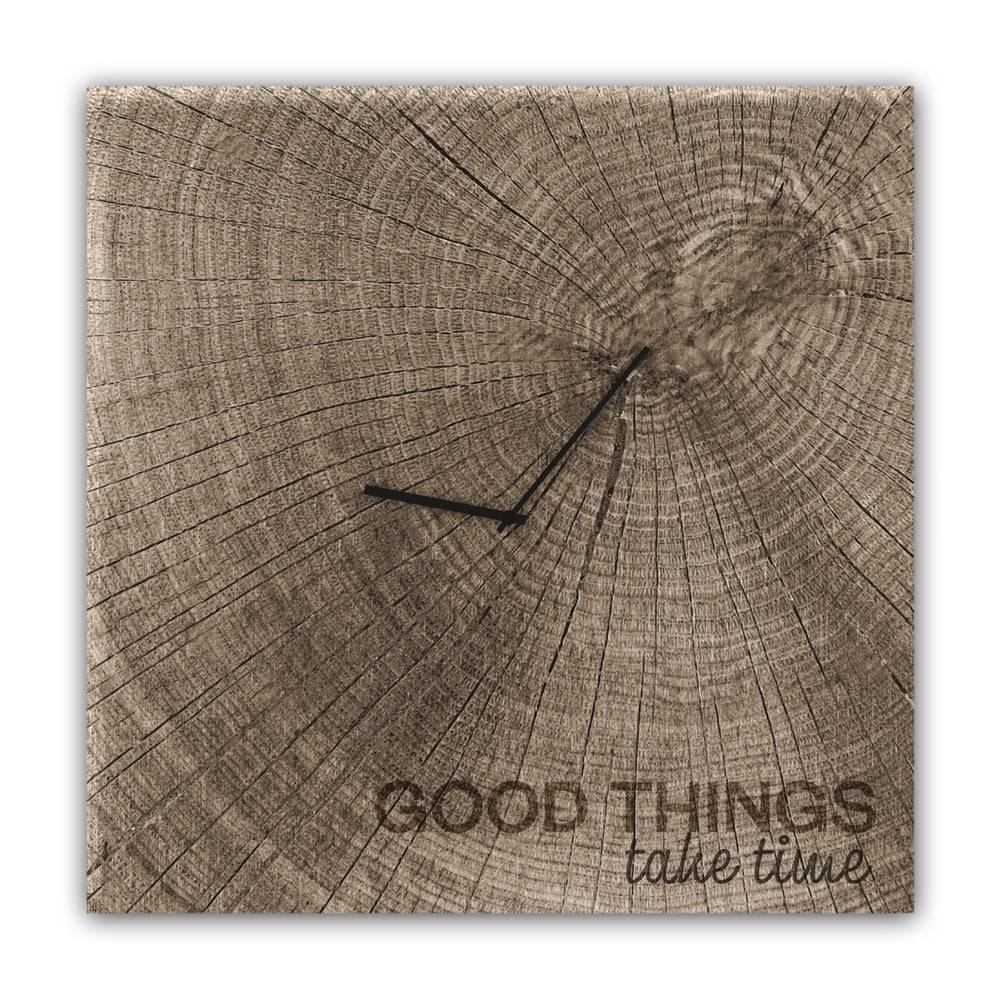 Styler Nástenné hodiny  Glassclock Good Times, 30 × 30 cm, značky Styler