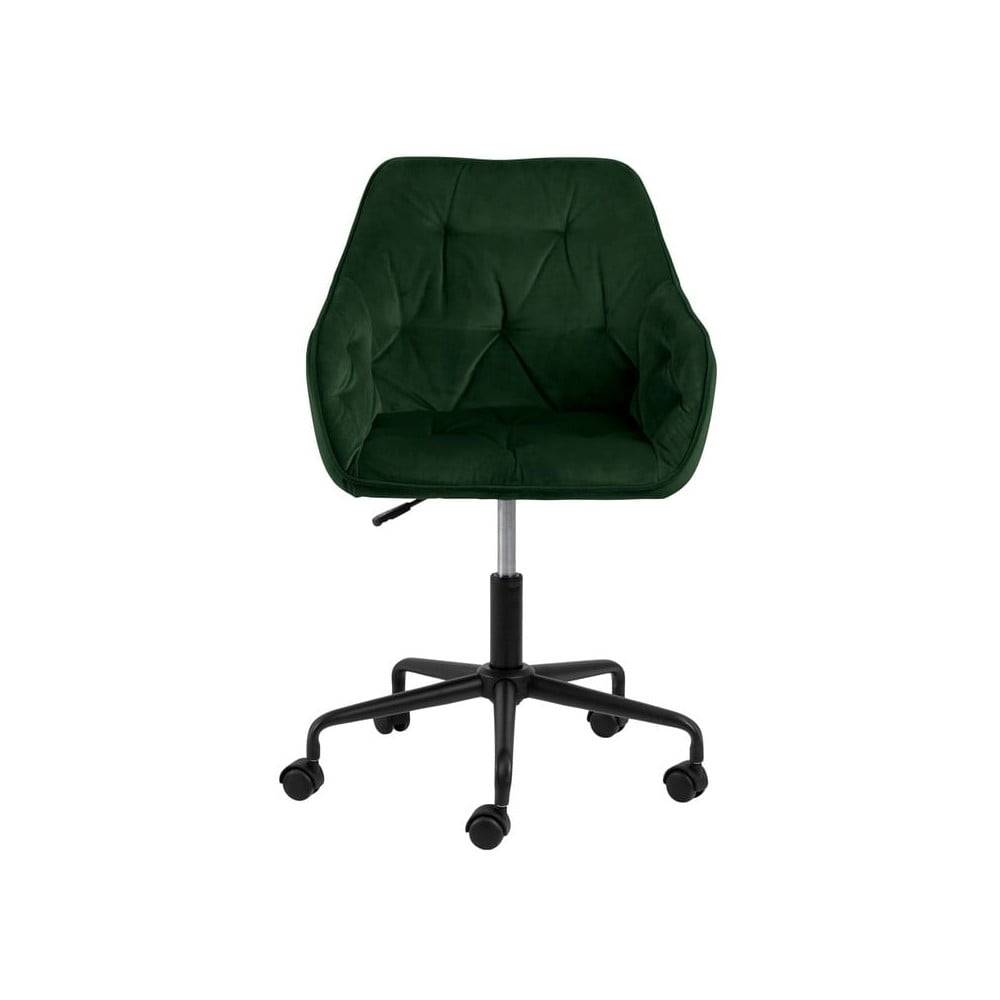 Actona Zelená kancelárska stolička so zamatovým povrchom  Brooke, značky Actona
