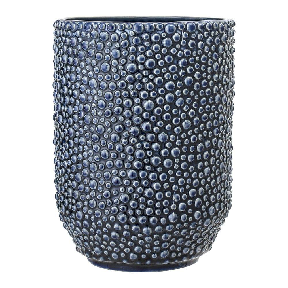 Bloomingville Modrá kameninová váza  Vase, značky Bloomingville
