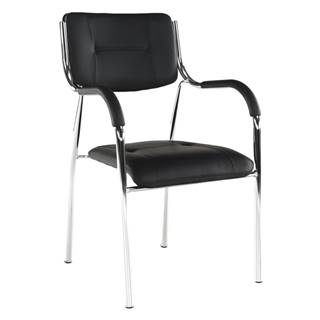 Stohovateľná stolička čierna ILHAM P1 poškodený tovar