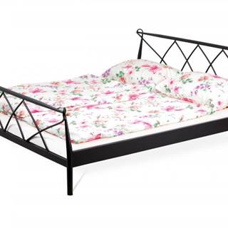 AUTRONIC BED-1907 BK posteľ dvojlôžková, 180x200, kov matný čierny