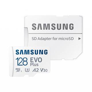 microSDXC 128GB EVO Plus Samsung U3 V30 vč. Adapteru