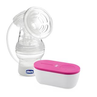CHICCO Odsávačka materského mlieka elektrická prenosná Travel Pink USB