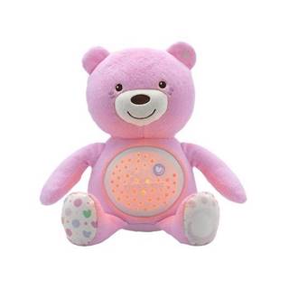 CHICCO  Medvedík uspávačik s projektorom a hudbou Baby Bear First Dreams - ružová 0m+, značky CHICCO