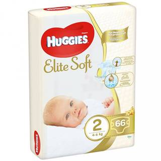 HUGGIES Elite Soft Plienky jednorazové 2 (4-6 kg) 66 ks