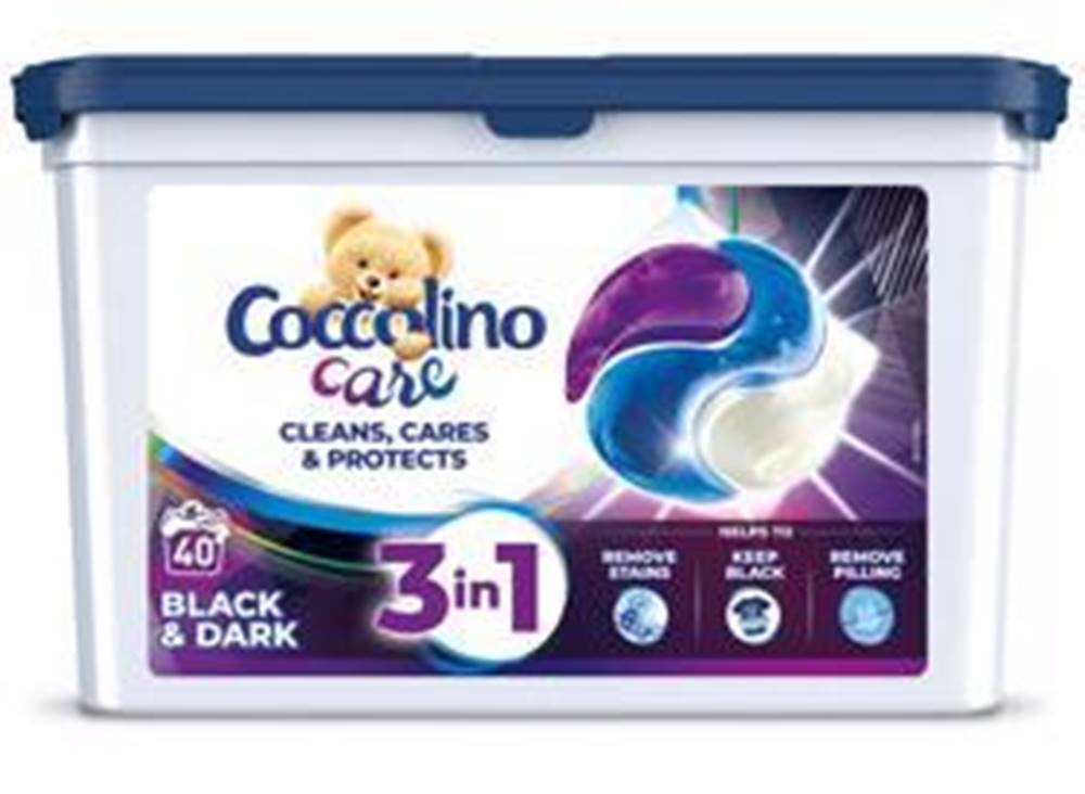 COCCOLINO  Care pracie kapsuly Čierna a tmavá bielizeň 40 praní, značky COCCOLINO