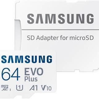 MICROSD microSDXC 64GB EVO Plus Samsung Class 10 vč. Adapteru, značky MICROSD