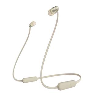 Sony  WIC310 bezdrátová Bluetooth sluchátka do uší, ovladač s mikrofonem, zlatá, značky Sony