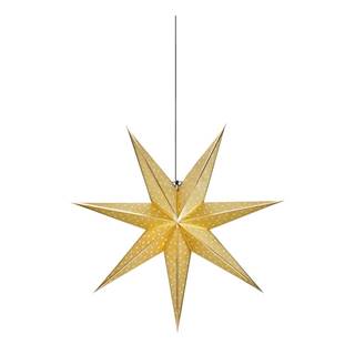 Markslöjd Vianočná závesná dekorácia v zlatej farbe  Glitter, dĺžka 75 cm, značky Markslöjd