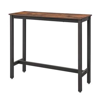 Barový stôl LEKSA III hnedá/čierna
