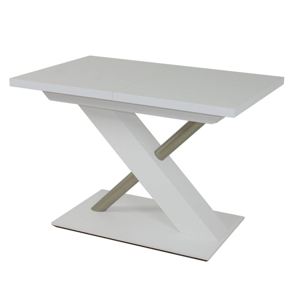 Sconto Jedálenský stôl UTENDI 1 biela, šírka 120 cm, rozkladací, značky Sconto