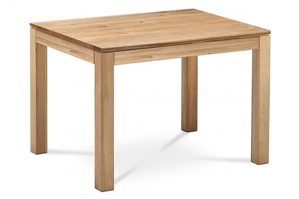 AUTRONIC  DS-D120 OAK Jedálenský stôl 120x80x75 cm, masív dub, povrchová úprava olejom, nohy 8x8x cm, značky AUTRONIC