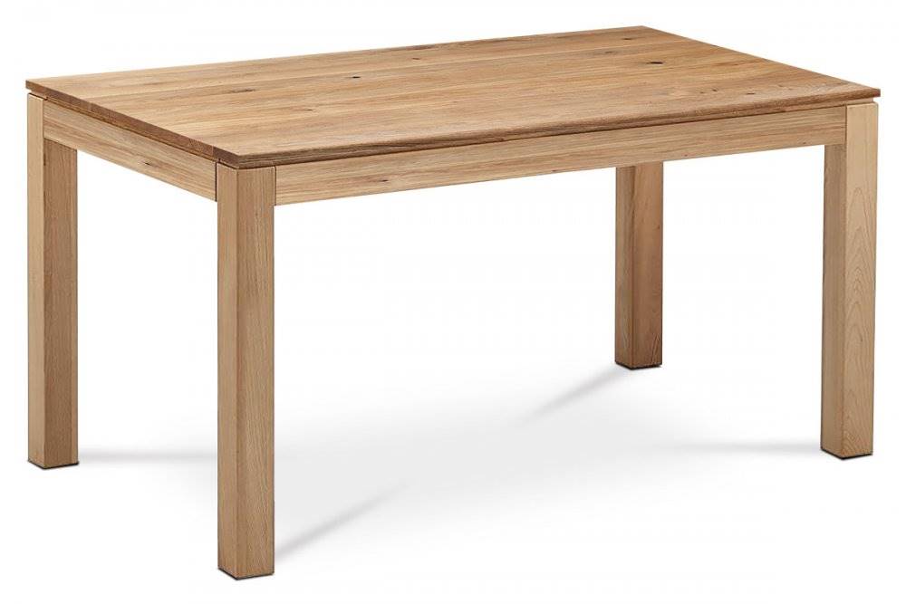 AUTRONIC  DS-D160 OAK Jedálenský stôl 160x90x75 cm, masív dub, povrchová úprava olejom, nohy 8x8x cm, značky AUTRONIC