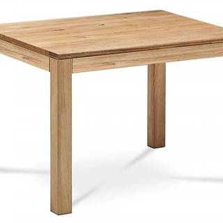 AUTRONIC DS-D120 OAK Jedálenský stôl 120x80x75 cm, masív dub, povrchová úprava olejom, nohy 8x8x cm