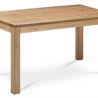 AUTRONIC  DS-D160 OAK Jedálenský stôl 160x90x75 cm, masív dub, povrchová úprava olejom, nohy 8x8x cm, značky AUTRONIC
