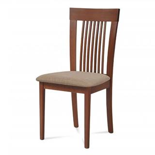 AUTRONIC BC-3940 TR3 jedálenská stolička, čerešňa/látka béžová
