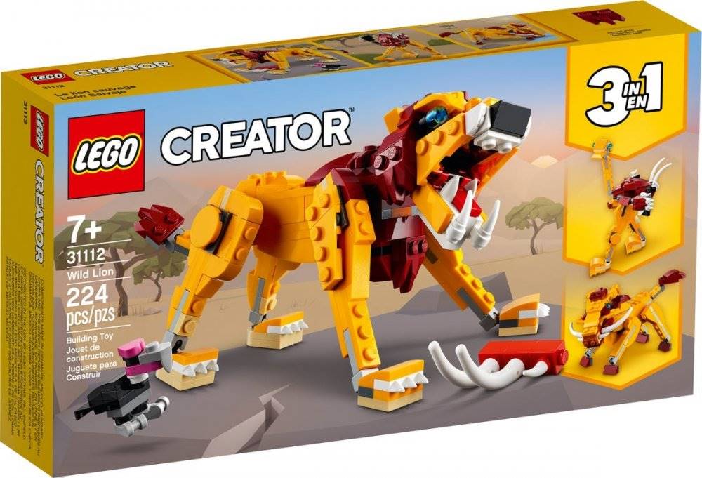 LEGO  CREATOR DIVOKY LEV /31112/, značky LEGO