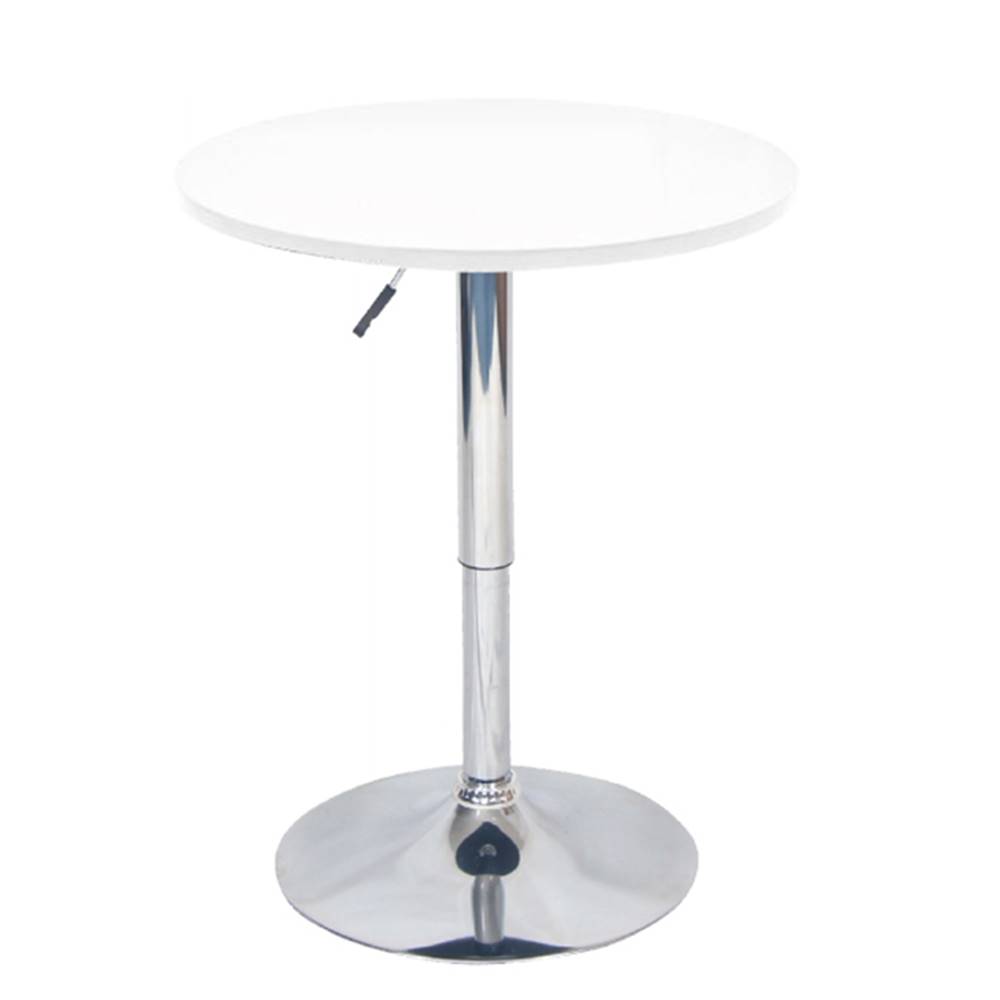 Kondela KONDELA Barový stôl s nastaviteľnou výškou, biela, priemer 60 cm, BRANY NEW, značky Kondela