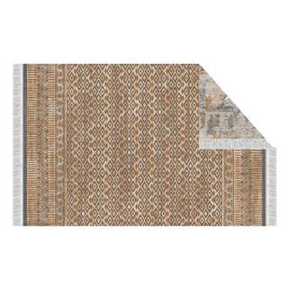 KONDELA Obojstranný koberec, vzor/hnedá, 180x270, MADALA