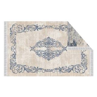 Kondela KONDELA Obojstranný koberec, vzor/modrá, 180x270, GAZAN, značky Kondela