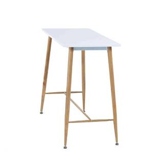 Kondela KONDELA Barový stôl, biela/buk, 110x50 cm, DORTON, značky Kondela