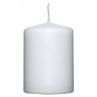 Valcová sviečka biela, 8 cm