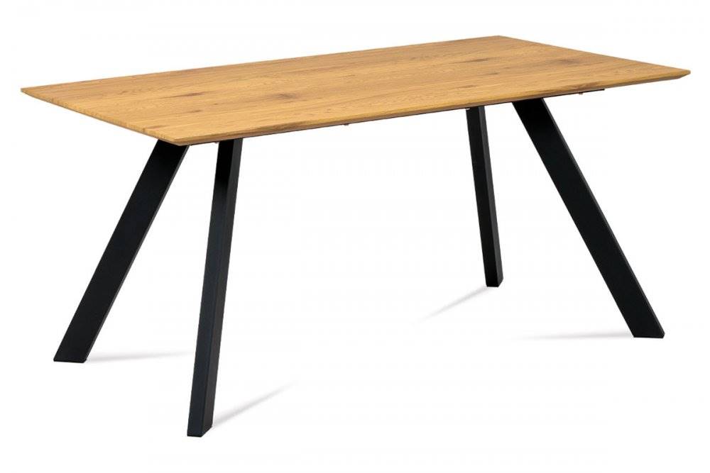 AUTRONIC  HT-712 OAK jedálenský stôl 160x90 cm, MDF dekor dub, kov čierny mat, značky AUTRONIC