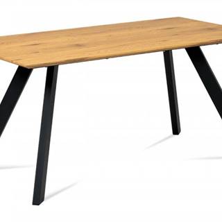 AUTRONIC  HT-712 OAK jedálenský stôl 160x90 cm, MDF dekor dub, kov čierny mat, značky AUTRONIC